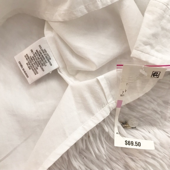 Charter Club Beaded Bees Button Down Blouse NWT ✨ - Picture 8 of 8